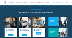 Desktop Screenshot of digitalmarketinginstitute.com